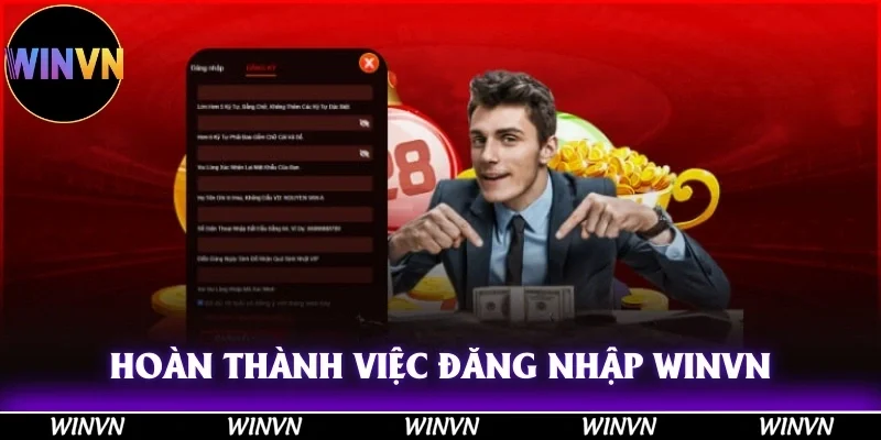 Hoàn thành việc đăng nhập Winvn đơn giản