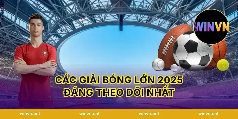 Các giải bóng lớn 2025 đáng theo dõi nhất